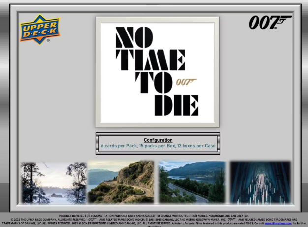 2025 Upper Deck James Bond No Time to Die Hobby 12-Box Case