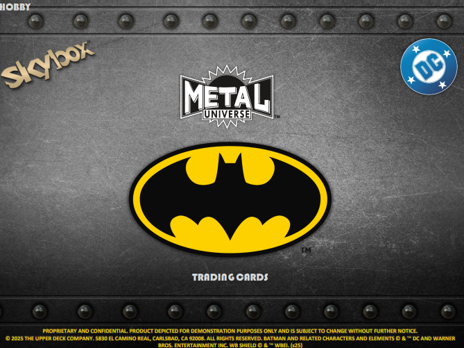 2025 Upper Deck Skybox Metal Universe Batman Hobby Box