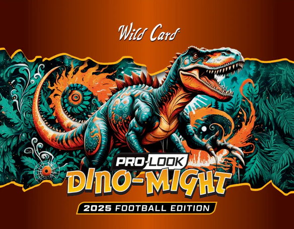 2025 Wild Card Dino-Might Football Hobby 20-Box Case