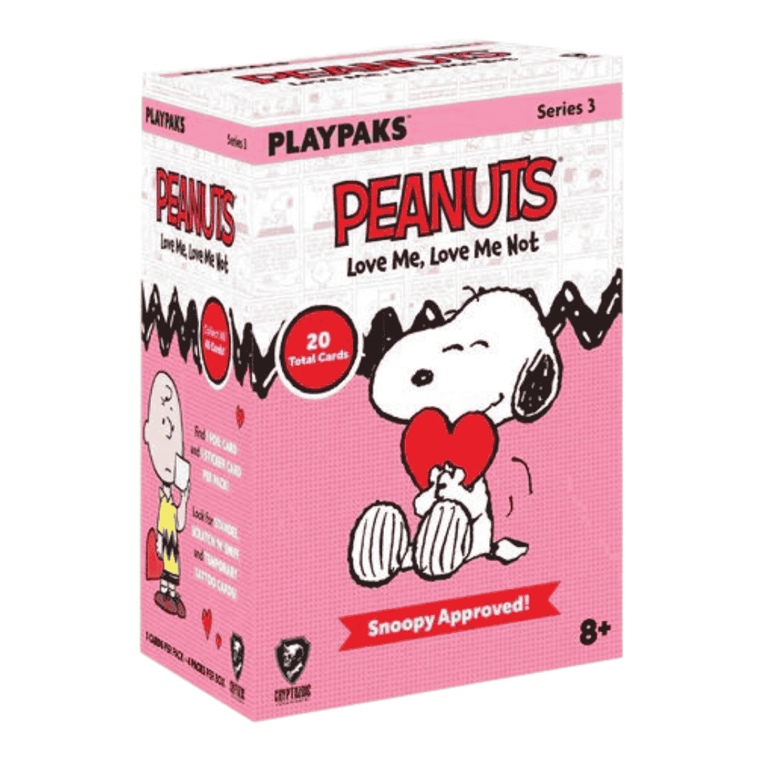 2026 Cryptozoic Peanuts Playpaks: Love Me, Love Me Not 4-Pack Blaster Box