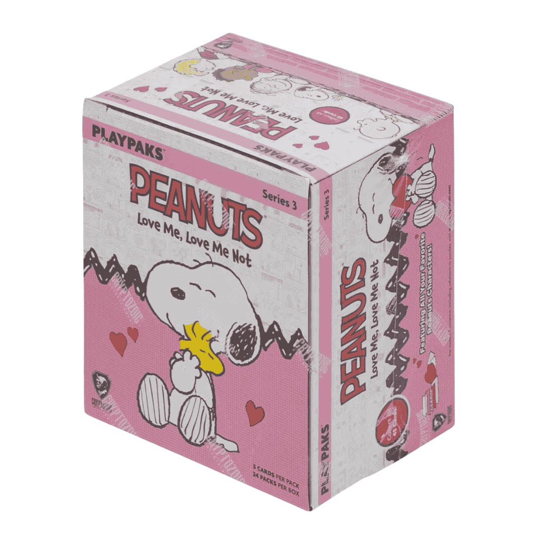 2026 Cryptozoic Peanuts Playpaks: Love Me, Love Me Not Gravity Feed Box