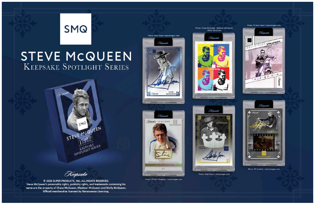 2026 Keepsake Steve McQueen King of Cool Spotlight Series "Trophy" Edition Box