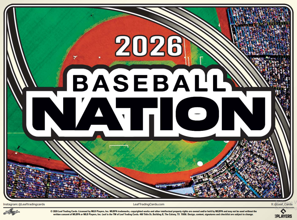  2026 Leaf Baseball Nation Hobby 12-Box Case