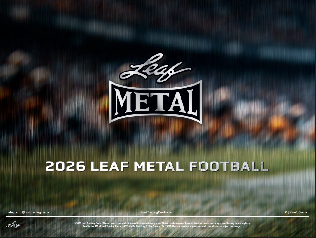  2026 Leaf Metal Football Jumbo 8-Box Case