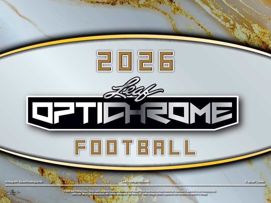 2026 Leaf Optichrome Football Hobby 12-Box Case