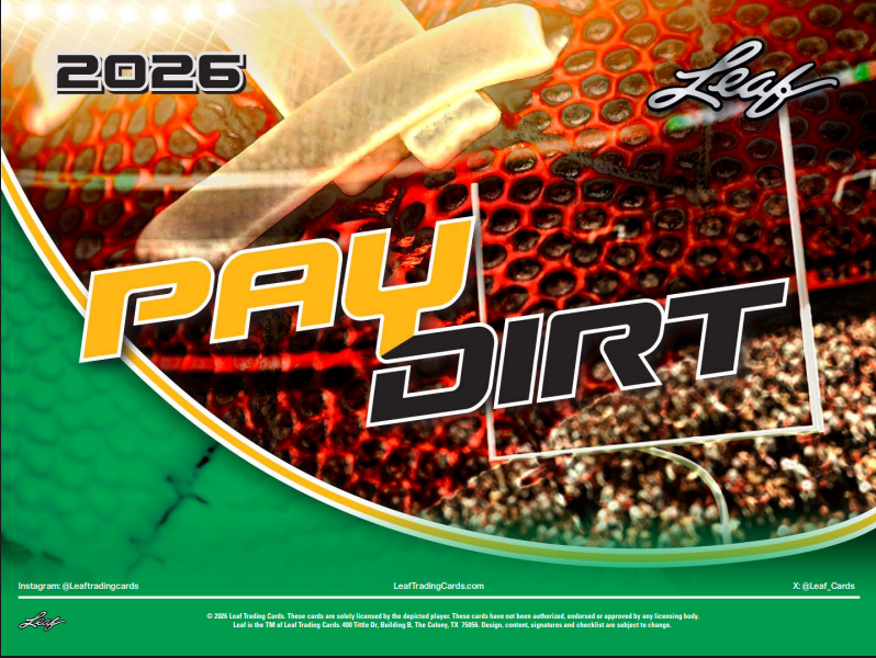 2026 Leaf Paydirt Football Hobby 15-Box Case