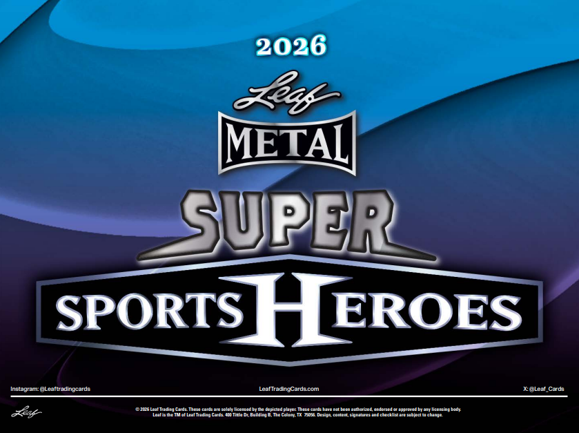 2026 Leaf Super Sport Heroes 6-Box Case