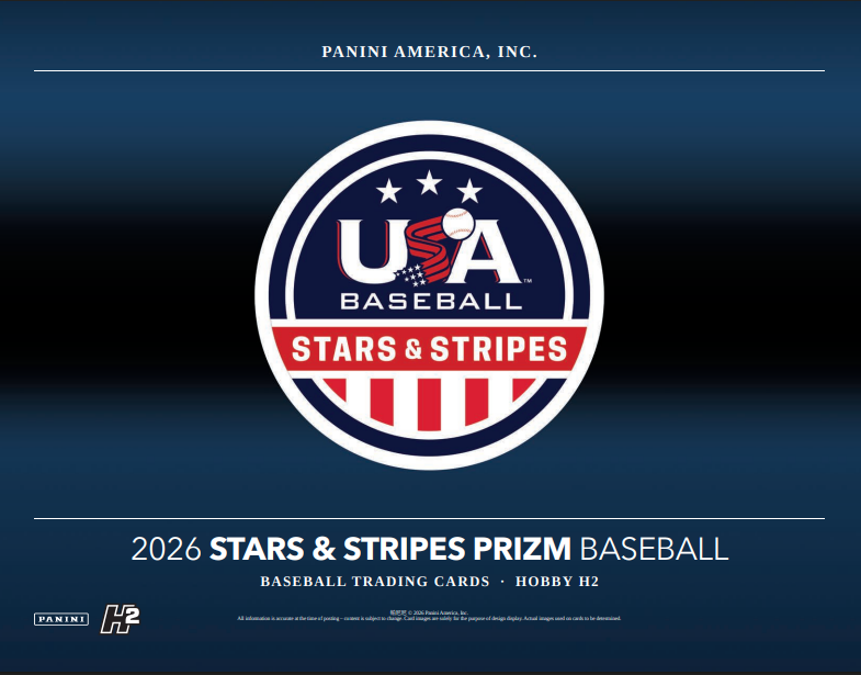 2026 Panini USA Stars & Stripes Prizm Baseball H2 12 Box Case