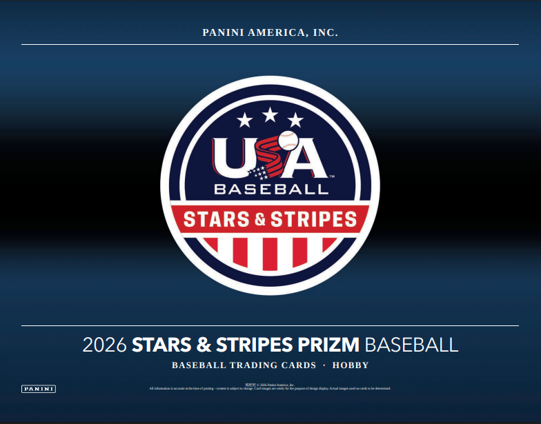 2026 Panini USA Stars & Stripes Prizm Baseball Hobby 12-Box Case