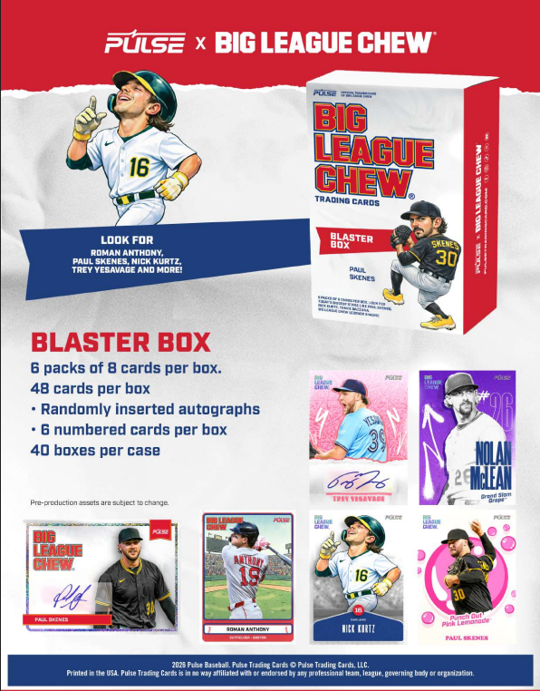 2026 Pulse x Big League Chew Baseball Blaster 40-Box Case