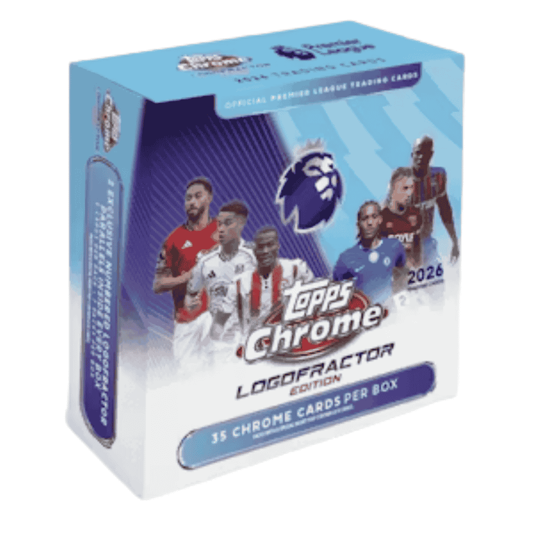 2026 Topps Chrome Premier League EPL Soccer Logofractor Edition Box