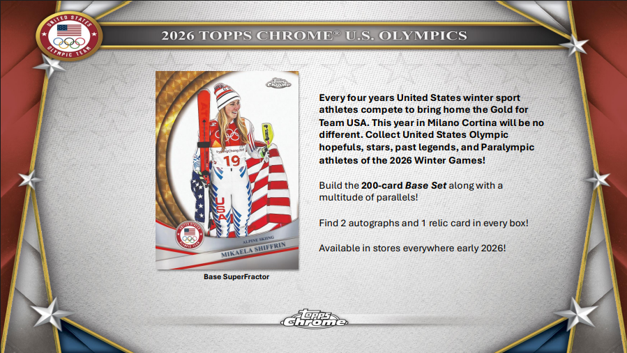 2026 Topps Chrome US Olympic & Paralympic Hopefuls Hobby Pack