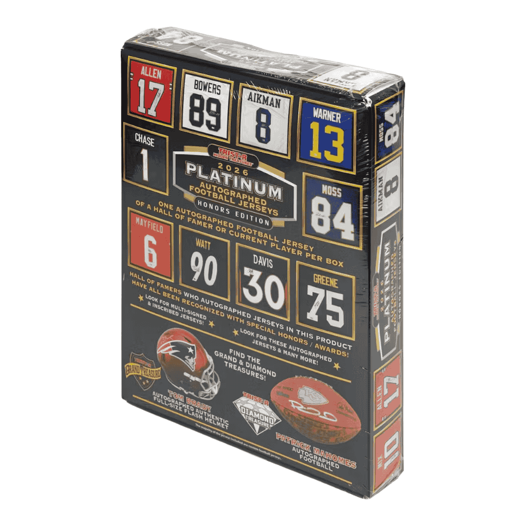 2026 Tristar Hidden Treasures Autographed Football Jerseys Platinum Honors Edition Box