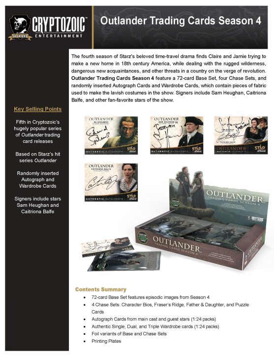 Cryptozoic Outlander Season 4 12-Box Case