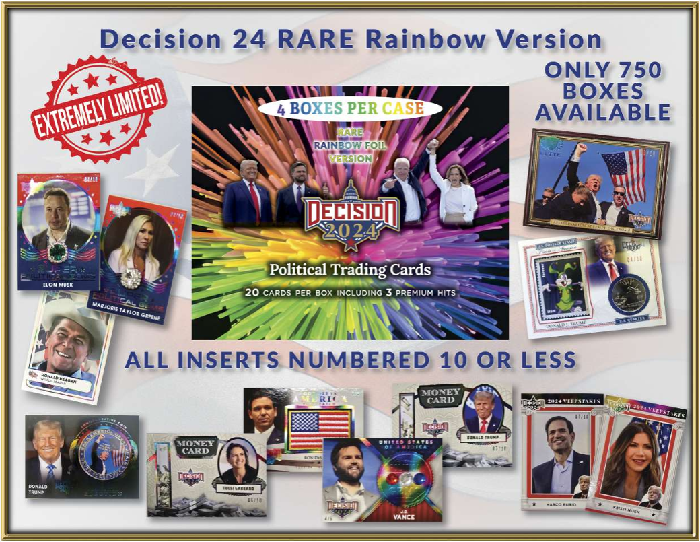 Decision 2024 Rare Rainbow Foil Version 8-Box Case