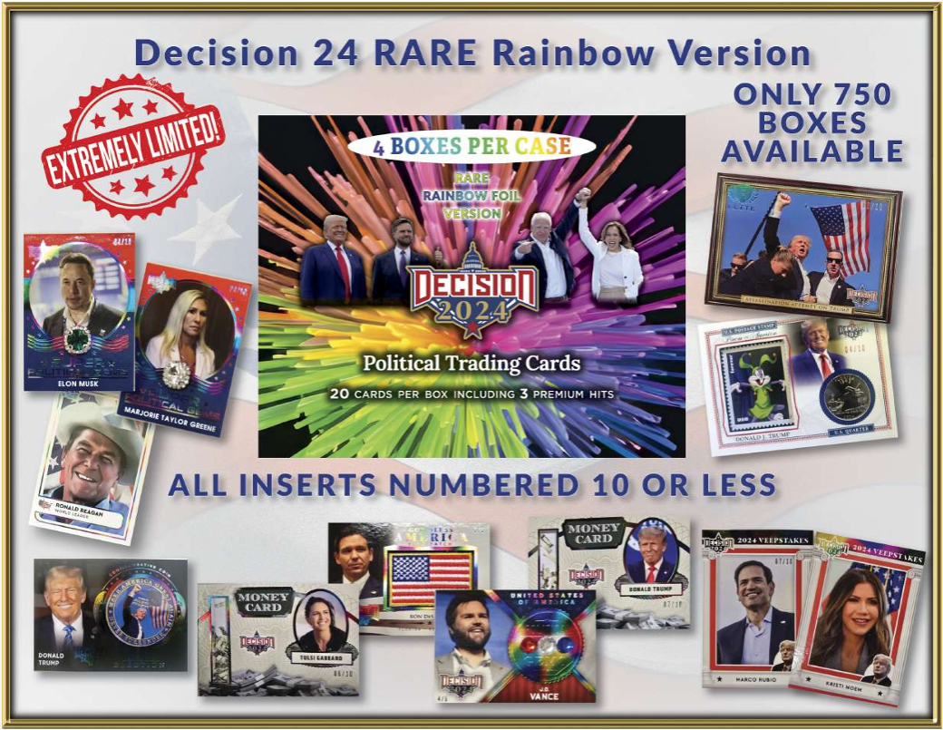 Decision 2024 Rare Rainbow Foil Version Box