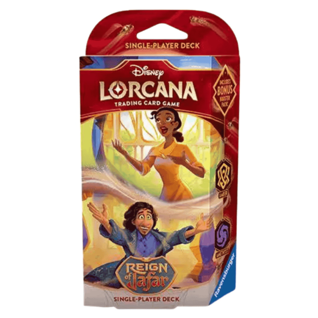 Disney Lorcana Trading Card Game Reign of Jafar Amber & Amethyst Starter Deck