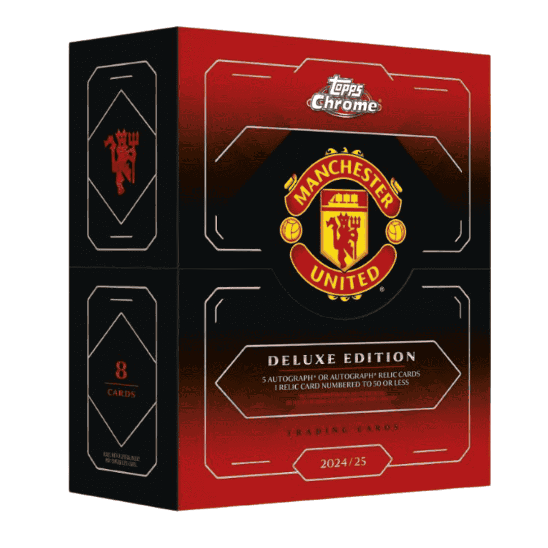 2024-25 Topps Chrome Manchester United Soccer Deluxe Edition Box
