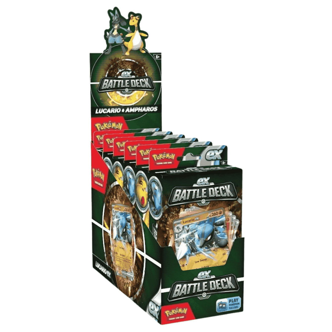 Pokemon EX Battle Deck: Ampharos EX & Lucario EX Deck Box