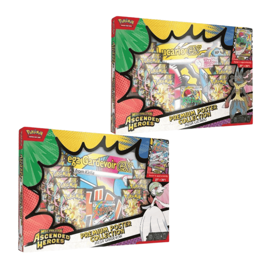 Pokemon Mega Evolution Ascended Heroes Premium Poster Collection Box