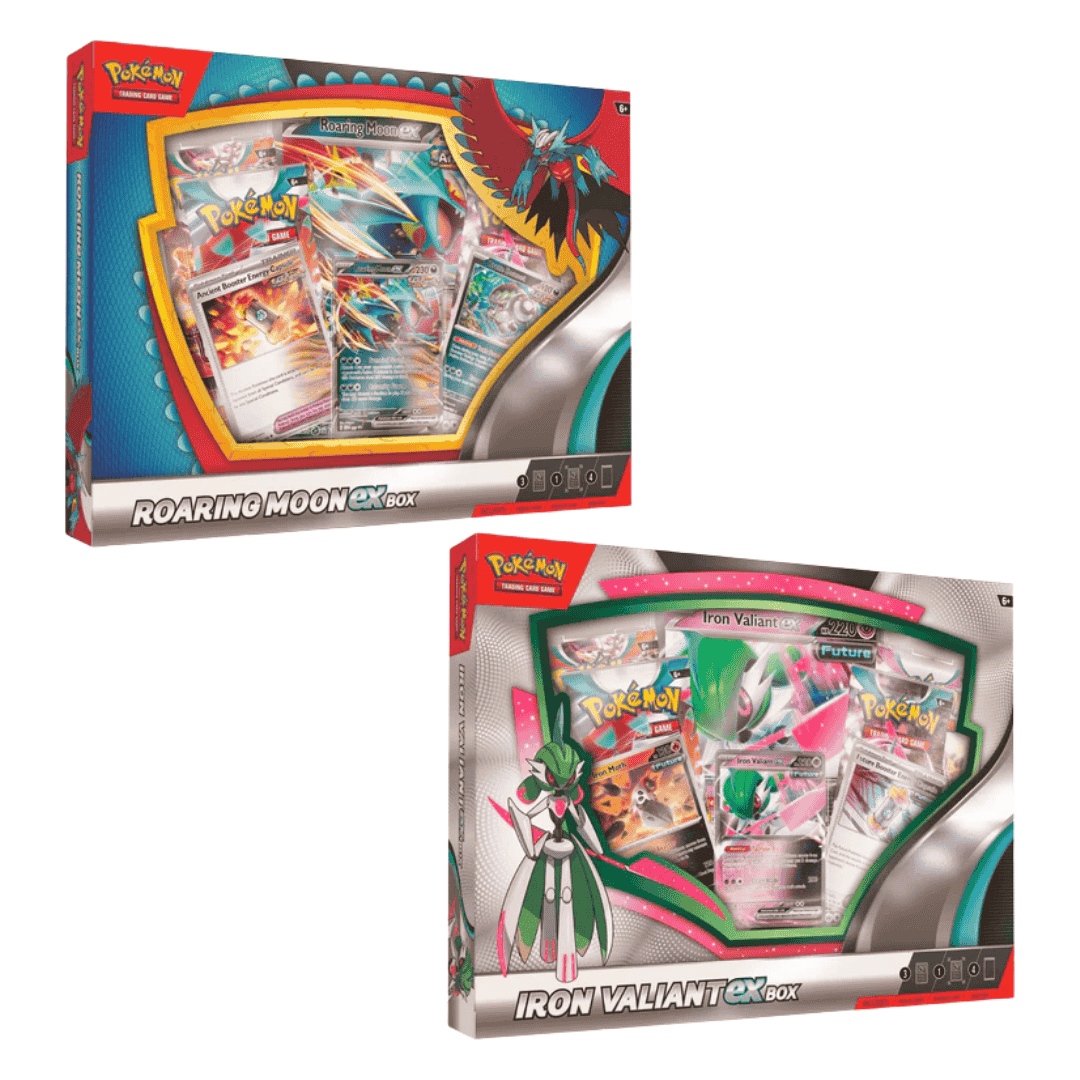 Pokemon Roaring Moon EX & Iron Valiant EX Collection Box - Single