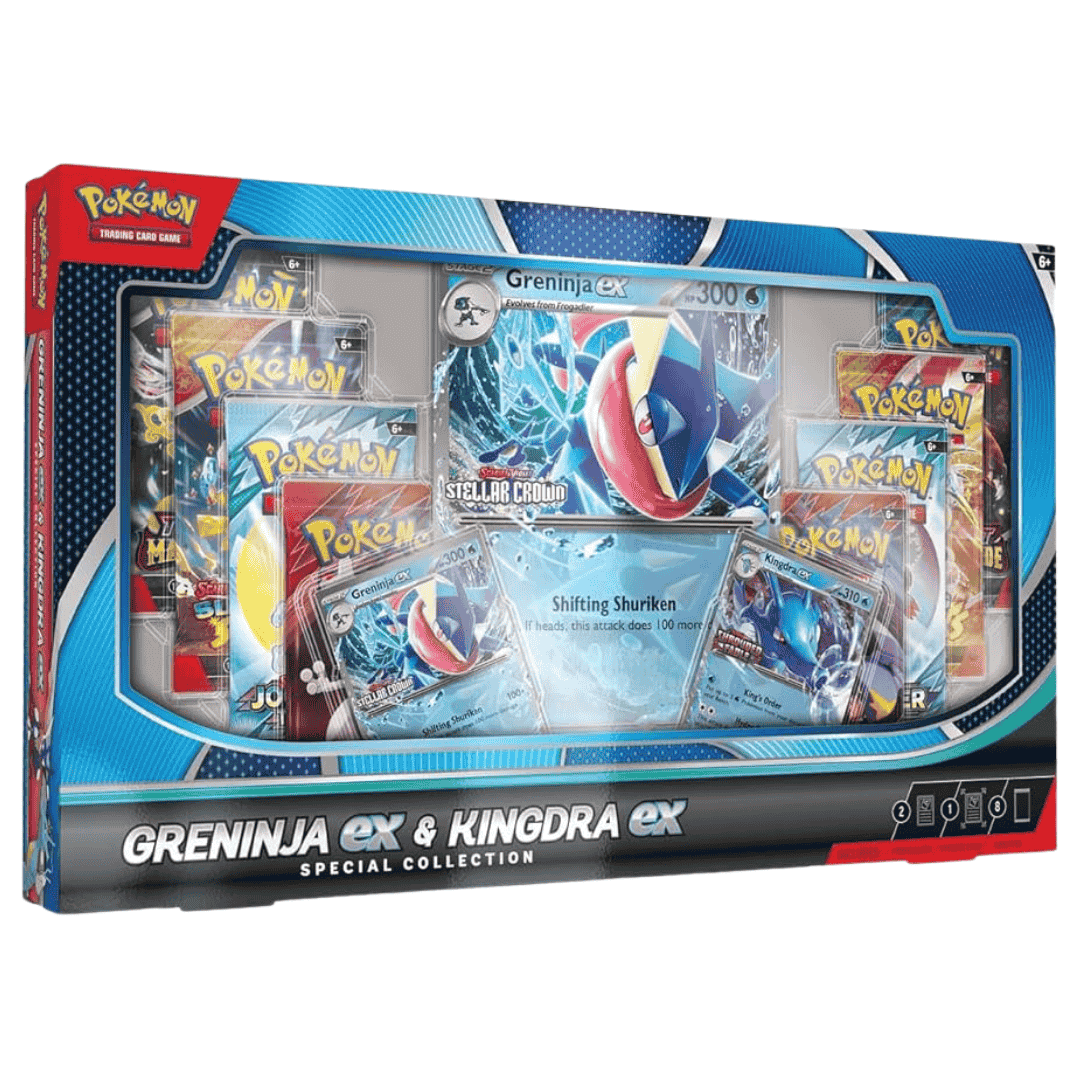  Pokemon Scarlet & Violet Greninja ex & Kingdra ex Exclusive Special Collection Box