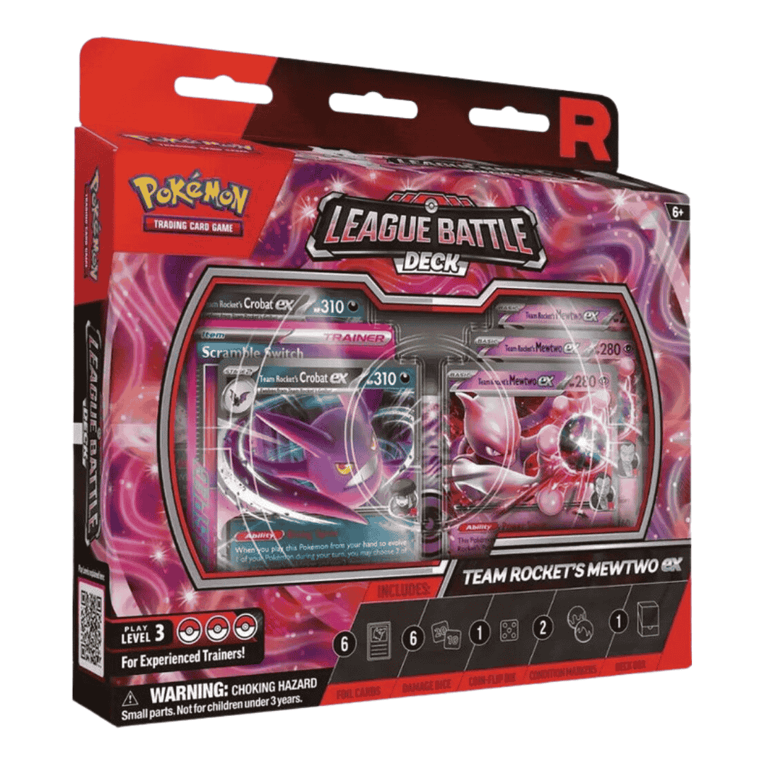 Pokemon Team Rocket's Mewtwo EX League Battle Deck Box
