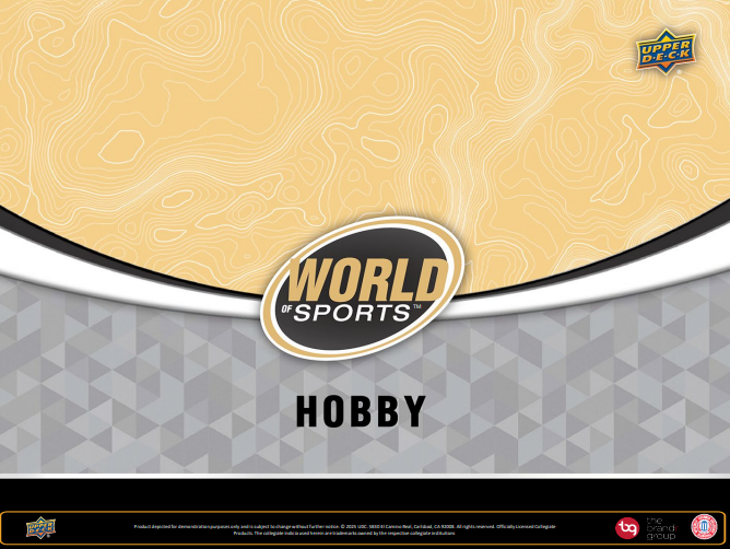 2025 Upper Deck World of Sports Volume 1 Hobby 12-Box Case