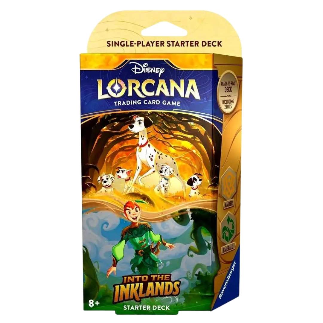 Disney Lorcana Into The Inklands Starter Deck (Amber & Emerald)
