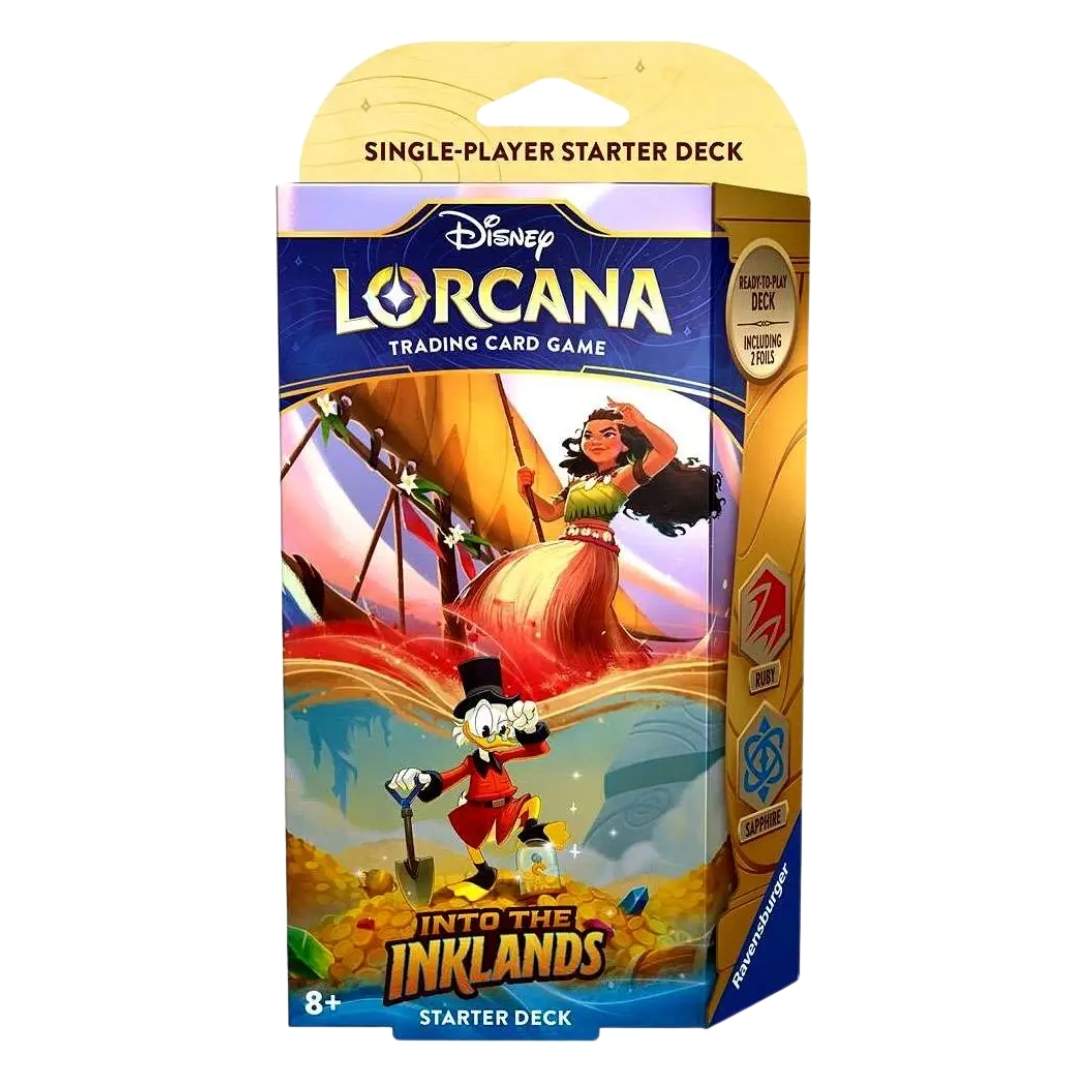 Disney Lorcana Into The Inklands Starter Deck (Ruby & Sapphire)
