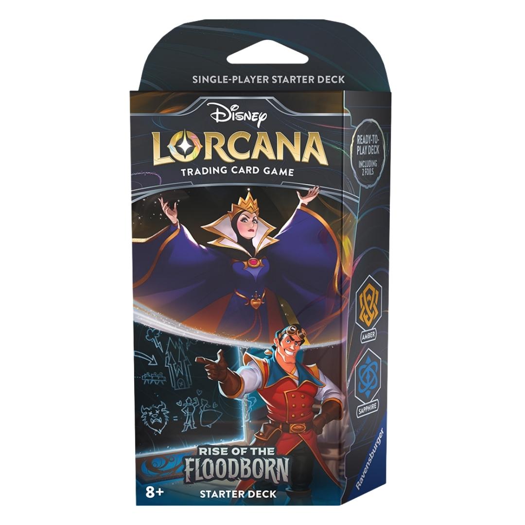 Disney Lorcana: Rise of the Floodborn Starter Deck - Amber & Sapphire