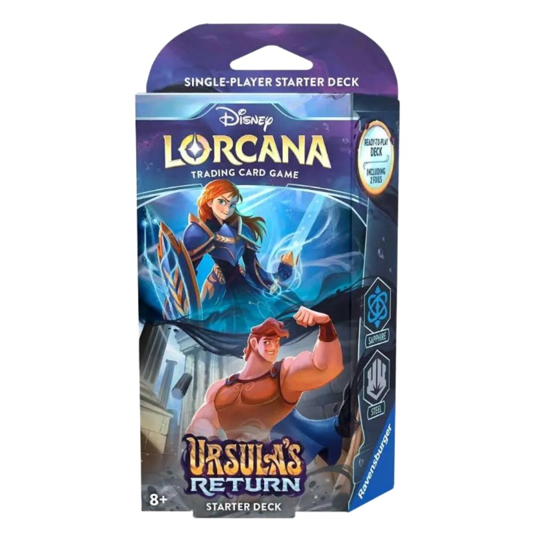 Disney Lorcana Trading Card Game Ursula's Return Sapphire & Steel Starter Deck [60 Cards]