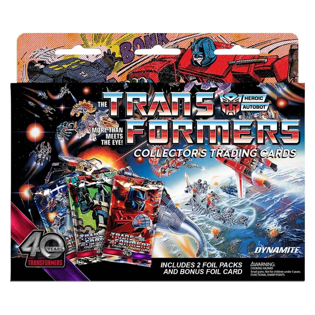 Dynamite Entertainment 2024 Transformers 40th Anniversary Trading Cards Hanger Box