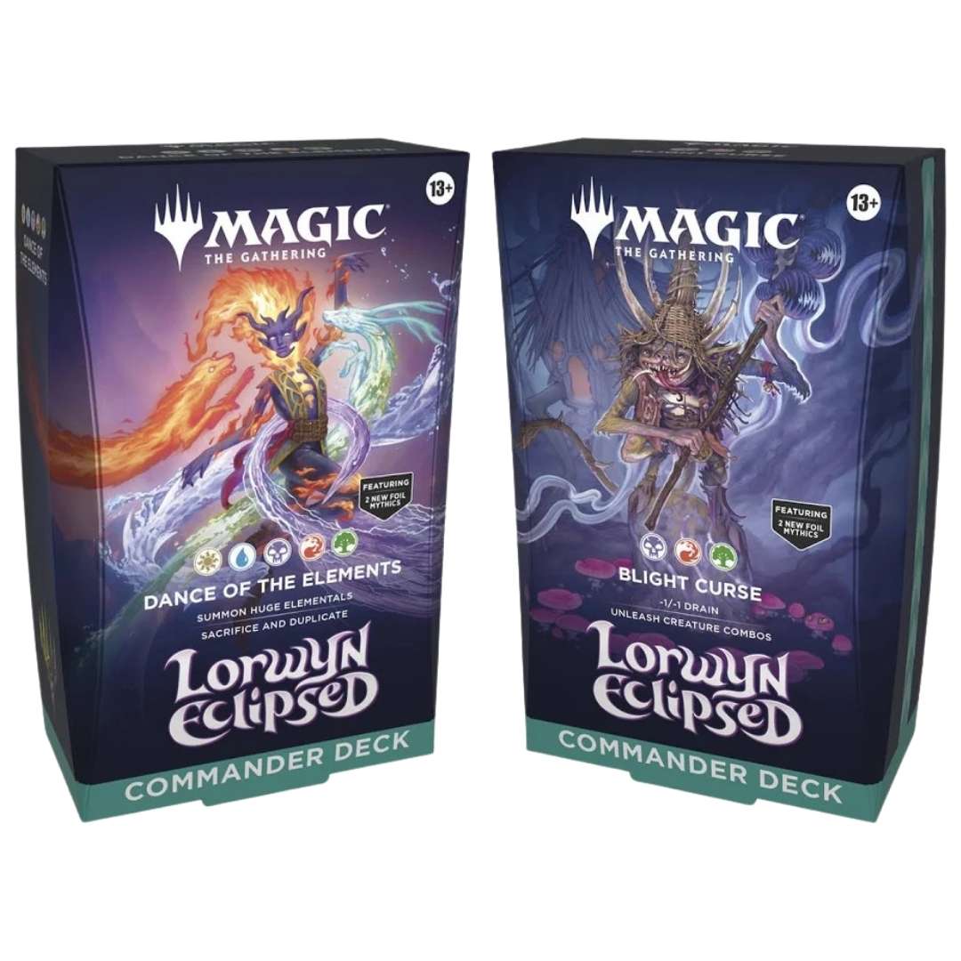 Magic the Gathering Lorwyn Eclipsed Commander 2-Deck Lot