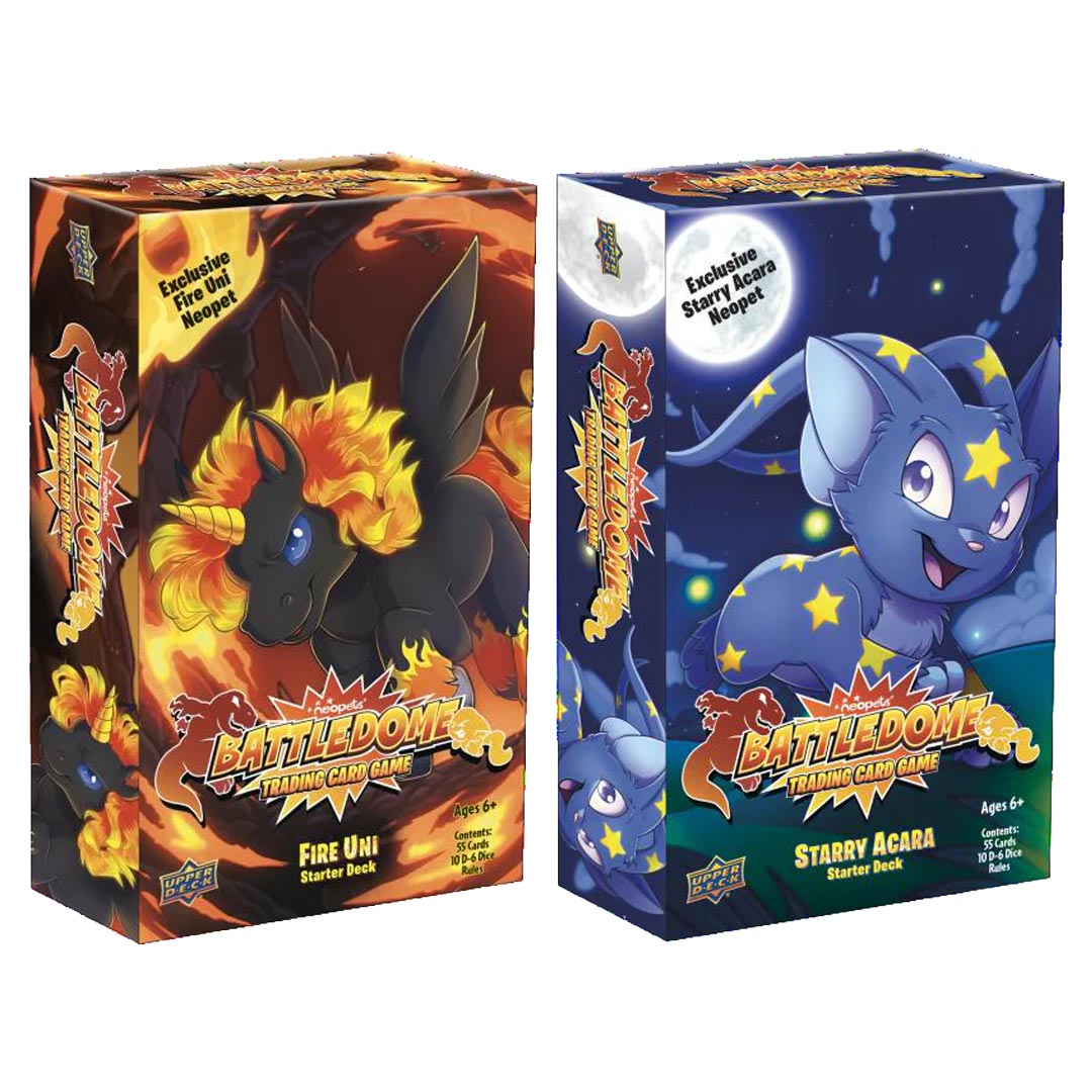 Neopets Battledome Fire + Starry Starter Deck Box (Upper Deck)