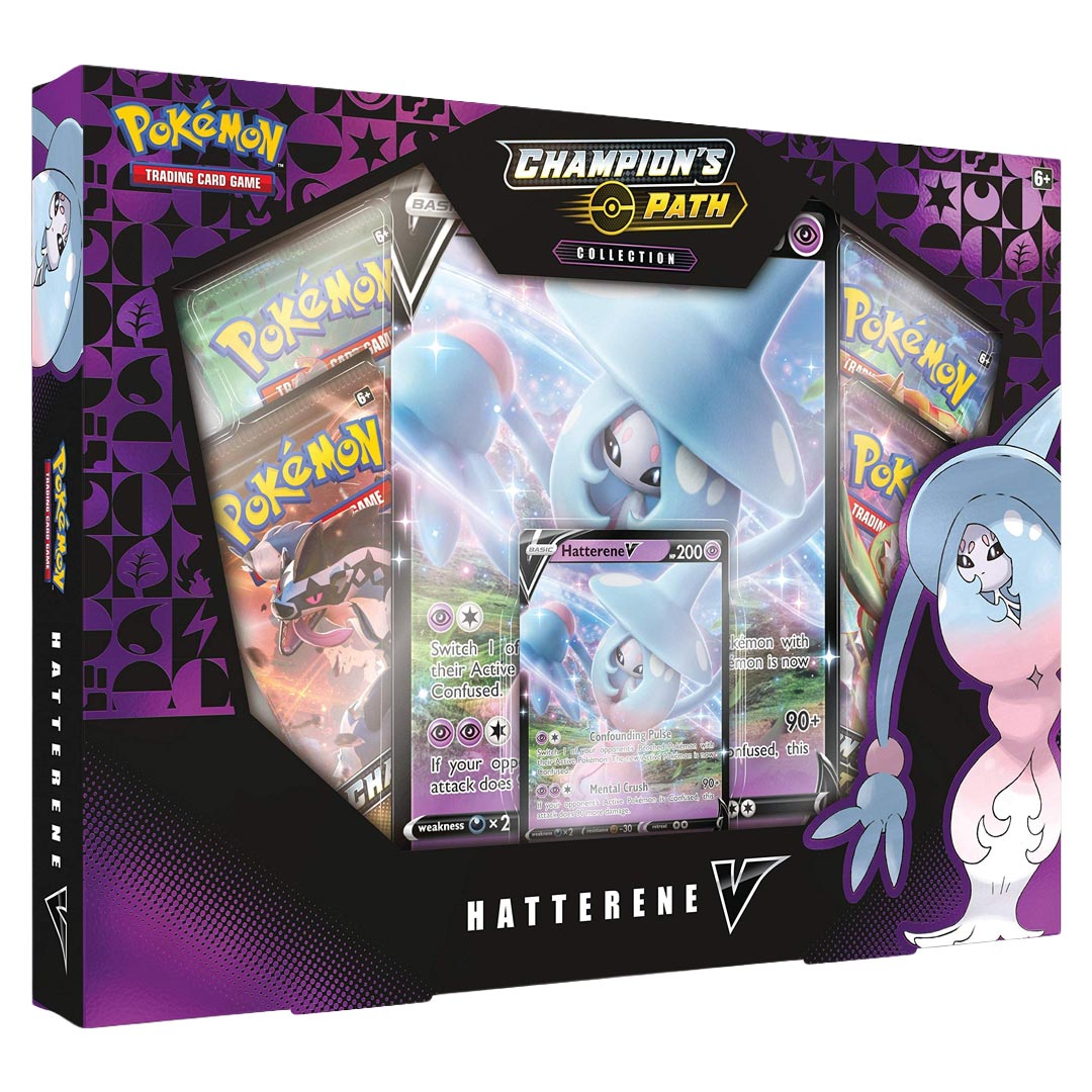 Pokemon Champion's Path Hatterene V Box