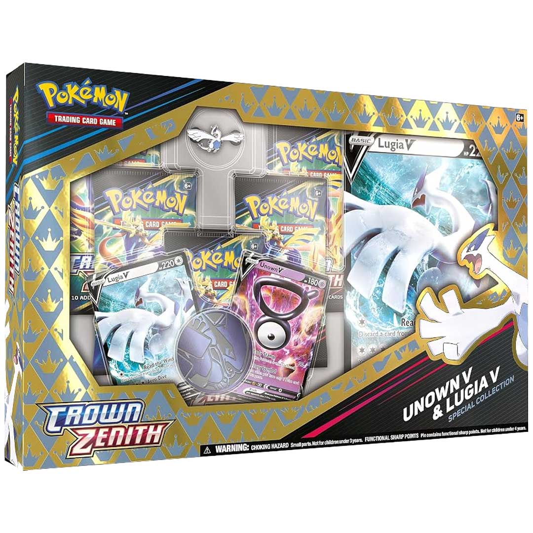 Pokemon Crown Zenith Unown V & Lugia V Exclusive Special Collection