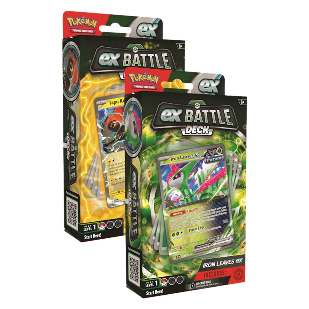 Pokemon EX Battle Deck: Tapu Koko EX & Iron Leaves EX Deck Box
