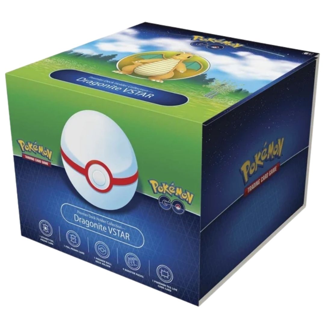 Pokemon Go Premier Deck Holder Collection Dragonite VSTAR Box