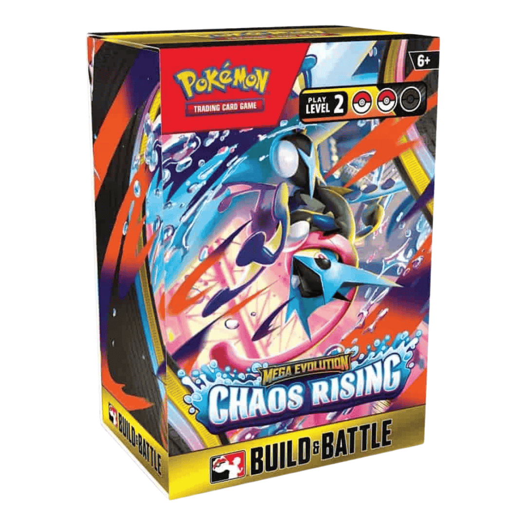 Pokemon Mega Evolution Chaos Rising Build & Battle Deck Display