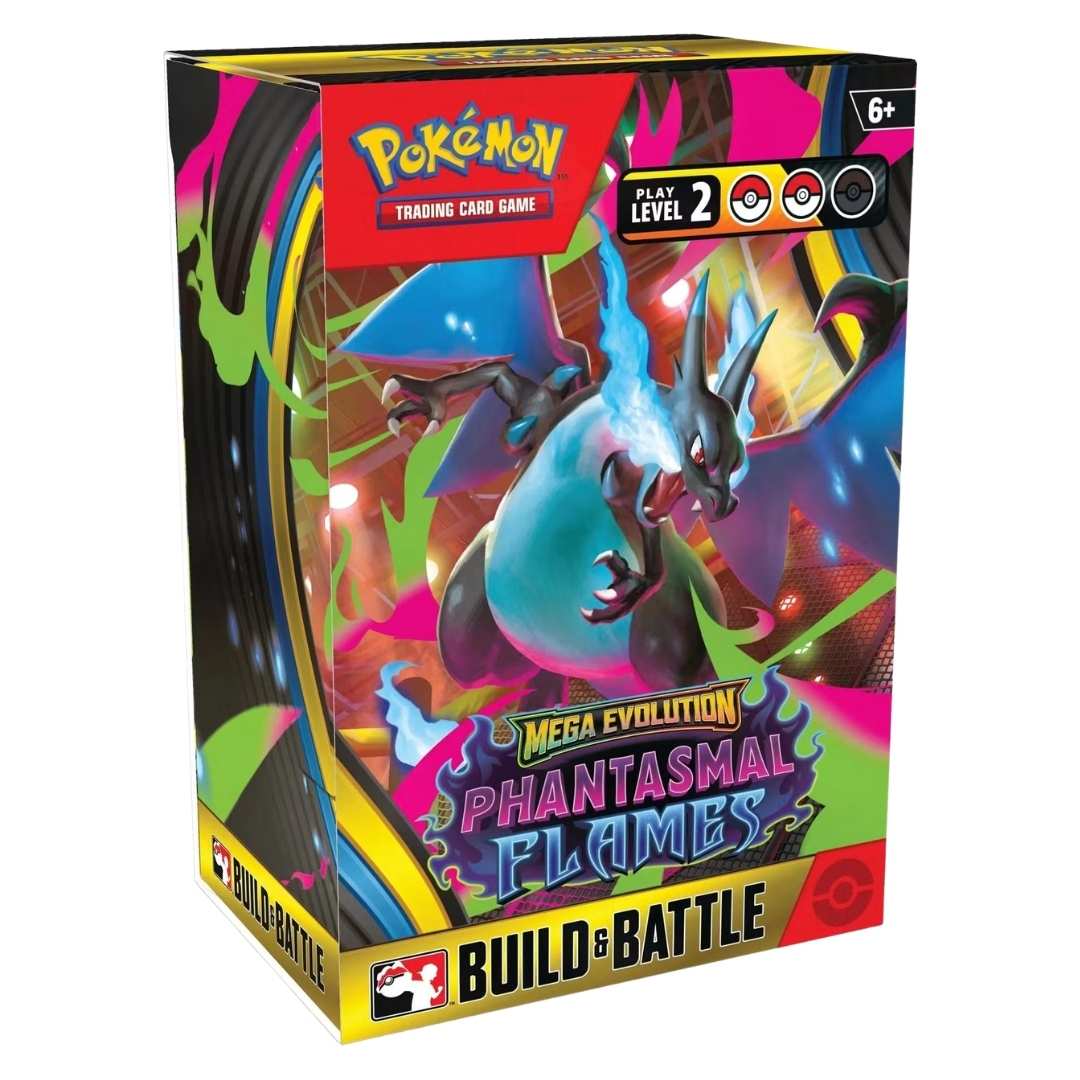 Pokemon Mega Evolution Phantasmal Flames Build & Battle Display Box