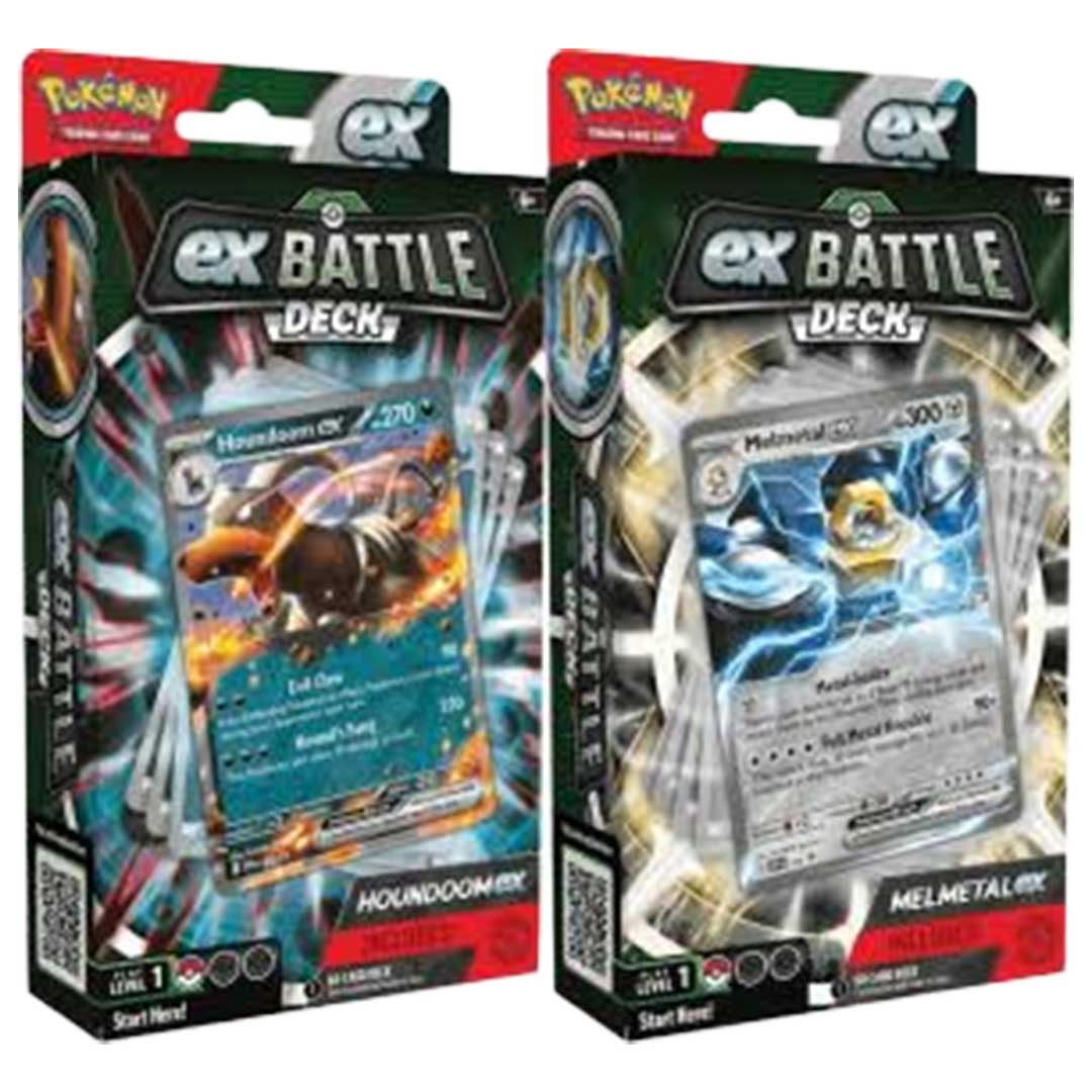 Pokemon Melmetal & Houndoom ex Battle Deck Pair