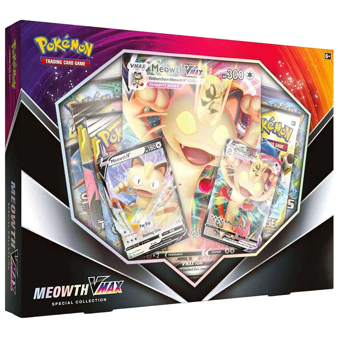 Pokemon Meowth VMAX Special Collection Box