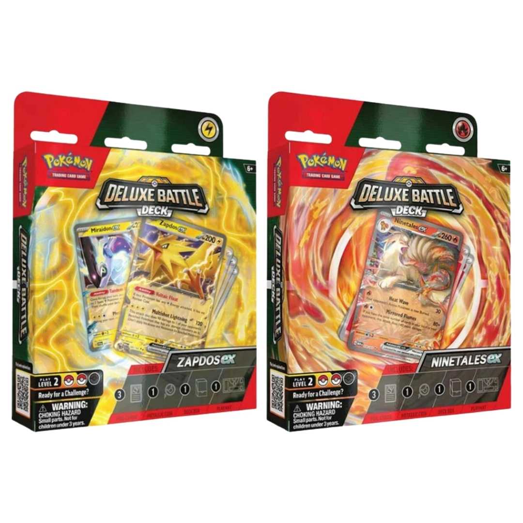 Pokemon Ninetales & Zapdos ex Deluxe Battle Deck Pair