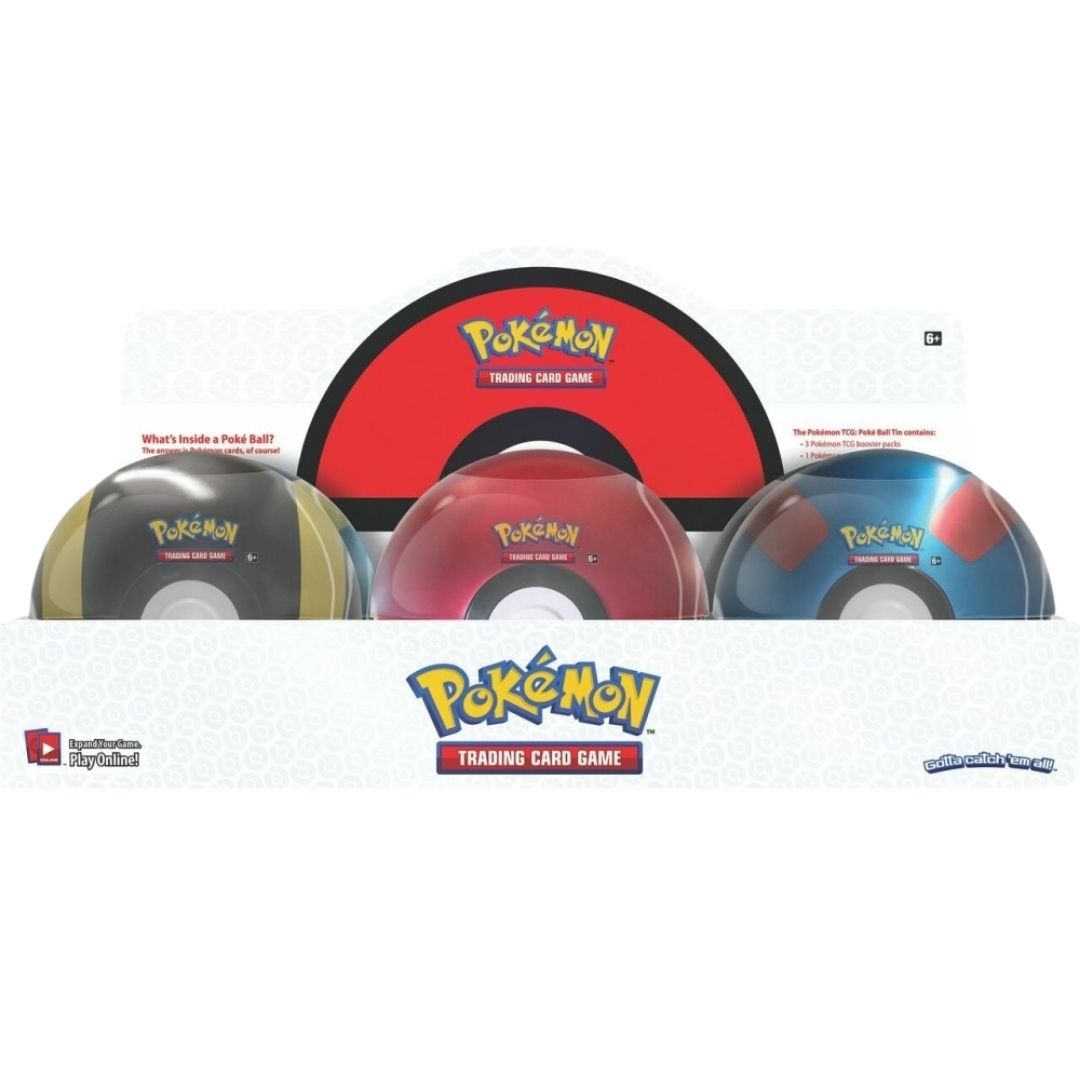 Pokemon Poke Ball Tin Winter 2021 6-Poke Ball Display