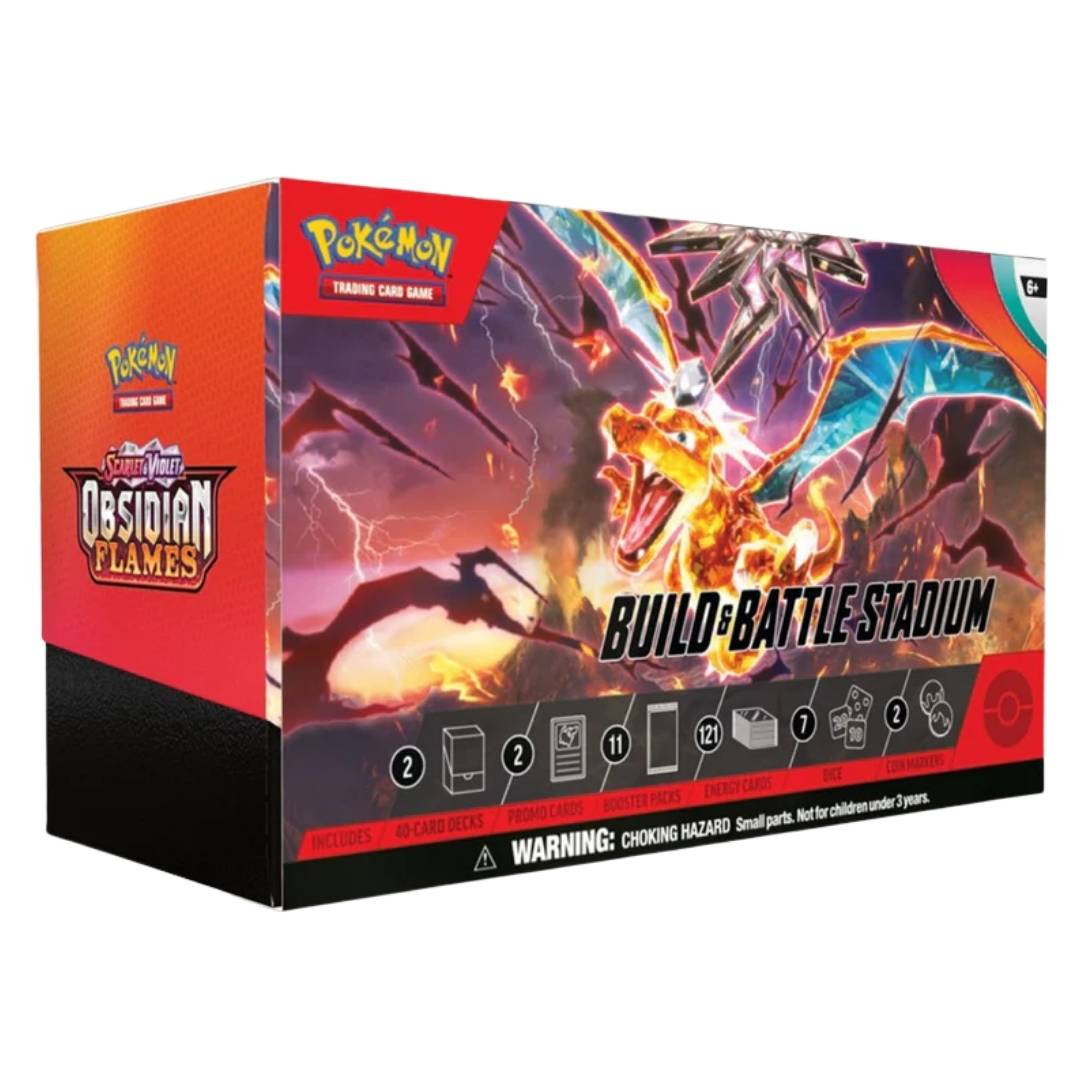 Pokemon Scarlet & Violet Obsidian Flames Build & Battle Stadium Box
