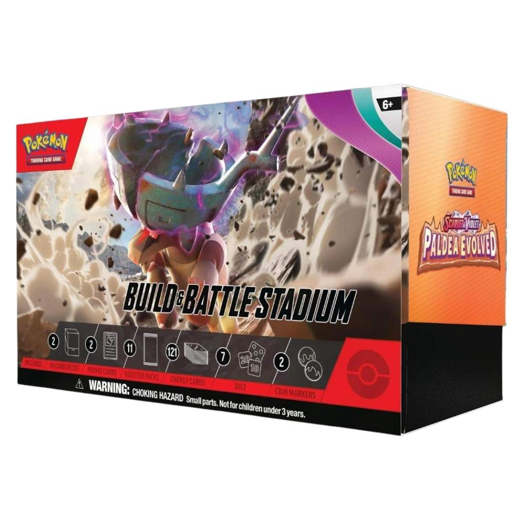 Pokemon Scarlet & Violet Paldea Evolved Build & Battle Stadium Box