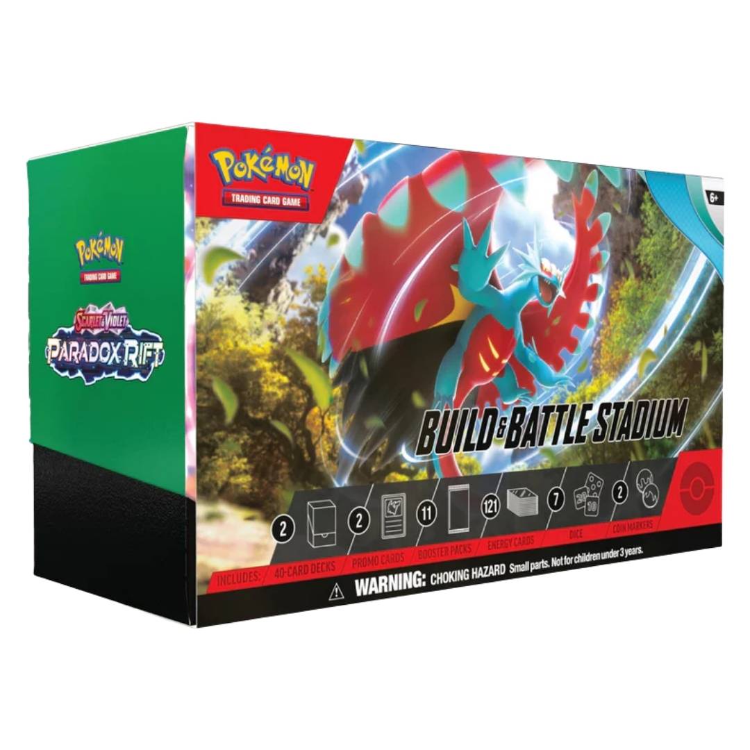 Pokemon Scarlet & Violet Paradox Rift Build & Battle Stadium Box