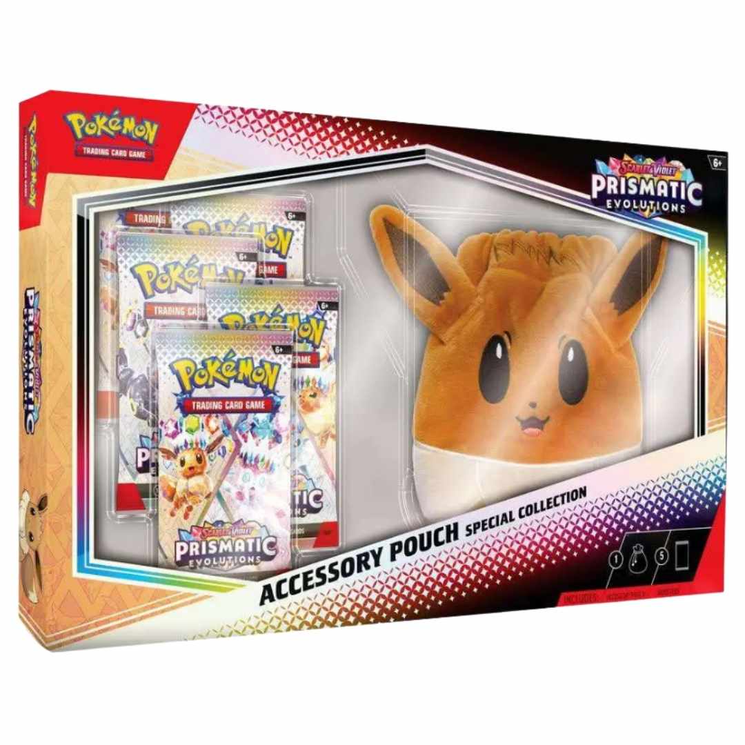 Pokemon Scarlet & Violet Prismatic Evolutions Accessory Pouch Special Collection Box