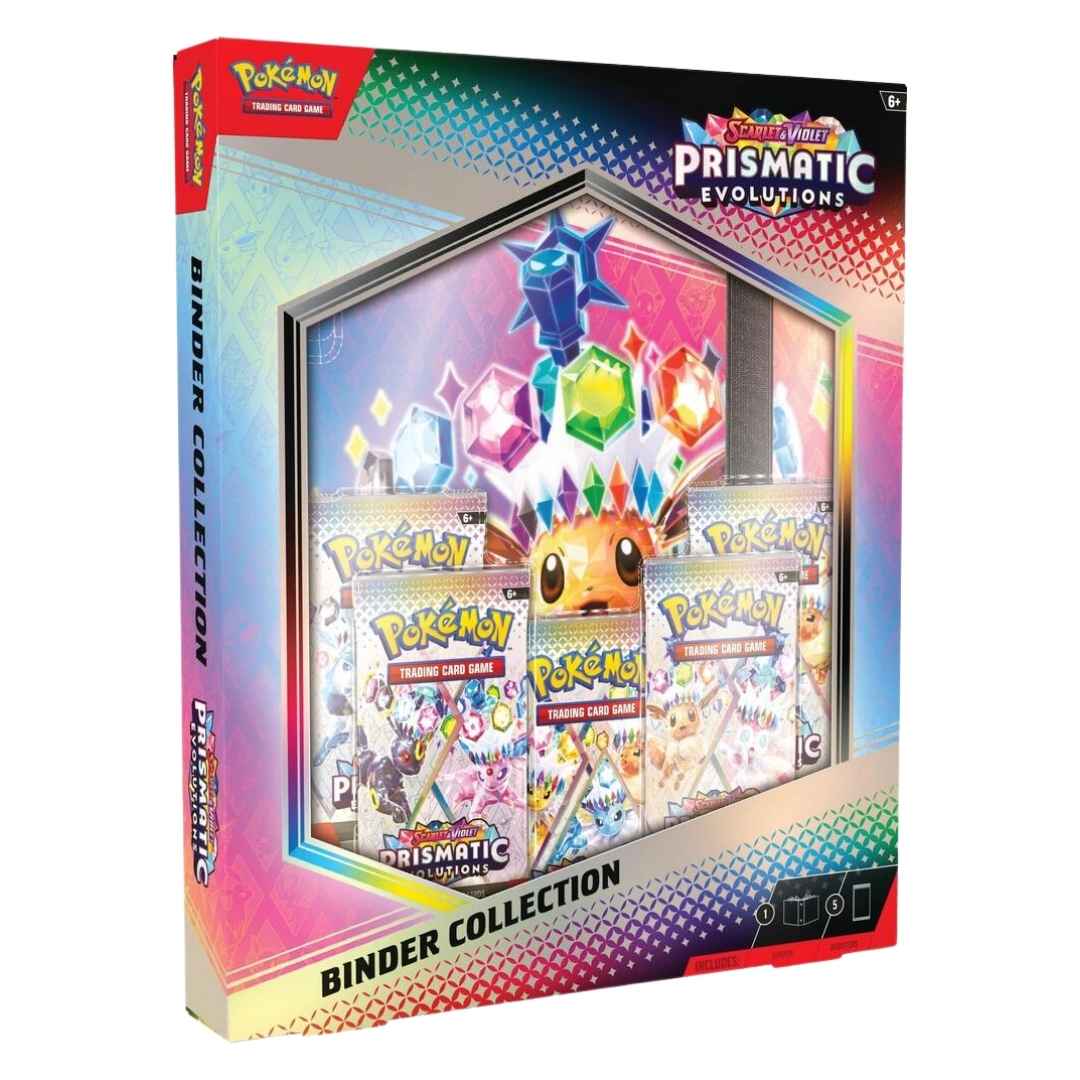 Pokemon Scarlet & Violet Prismatic Evolutions Binder Collection Box